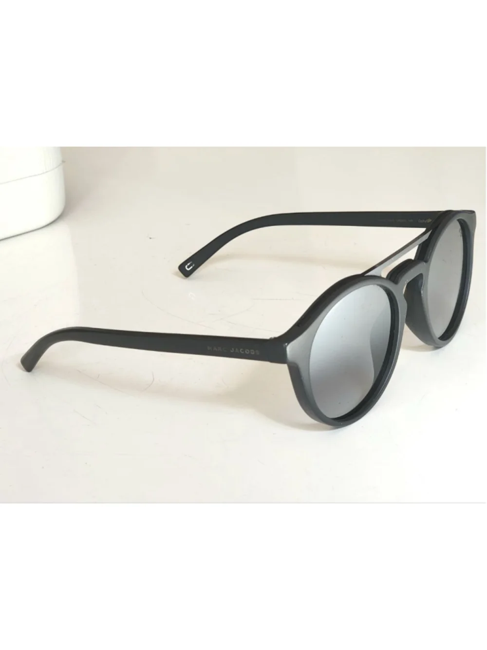 MARC JACOBS 107/SDRDGY Black Round Unisex Sunglasses - Picture 3 of 7